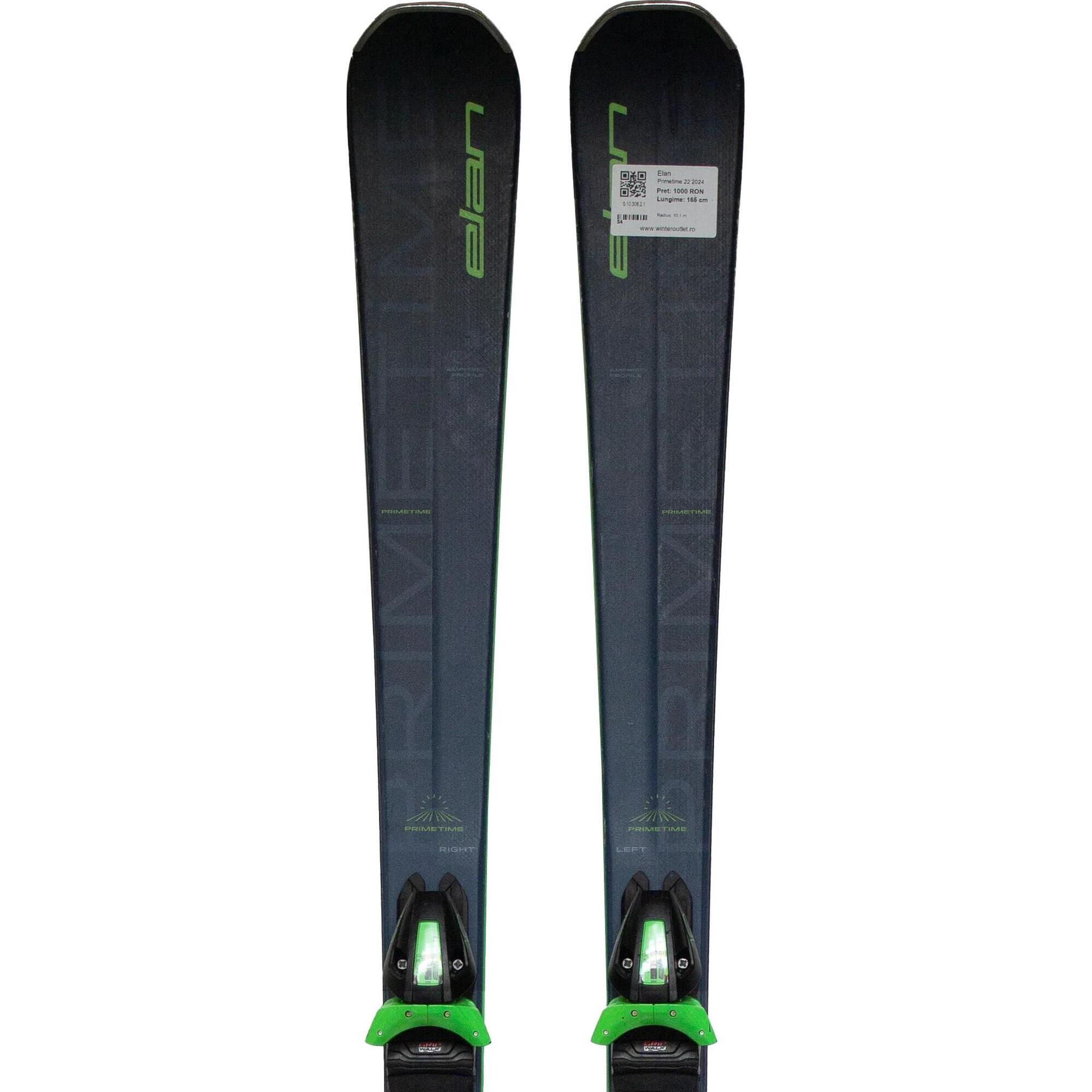 Używane narty - ELAN Primetime 22 2024, 165 cm, stan bardzo dobry