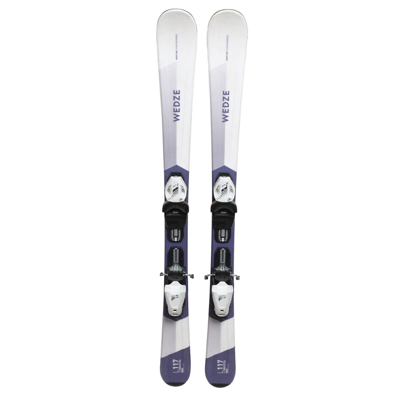 RECONDITIONNE - Ski Junior Wedze Boost 500 + Fixations 2/4