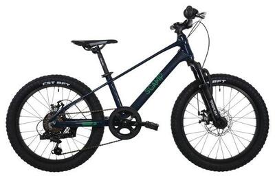 Kinder Halbsteifes Mountainbike Scamp TallFox Shimano Tourney 7V 20'' Blau