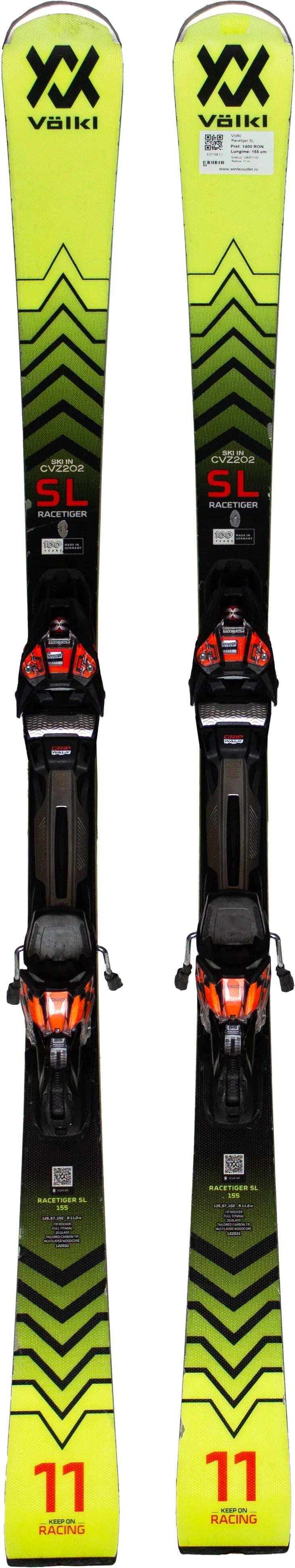 Használt síléc kötéssel - Volkl Racetiger SL 155cm 2/5