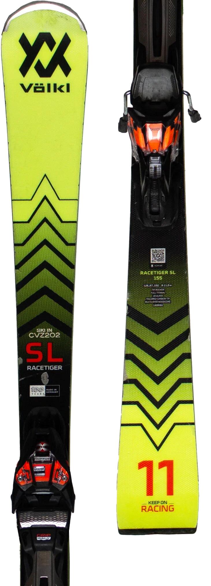 Használt síléc kötéssel - Volkl Racetiger SL 155cm 3/5