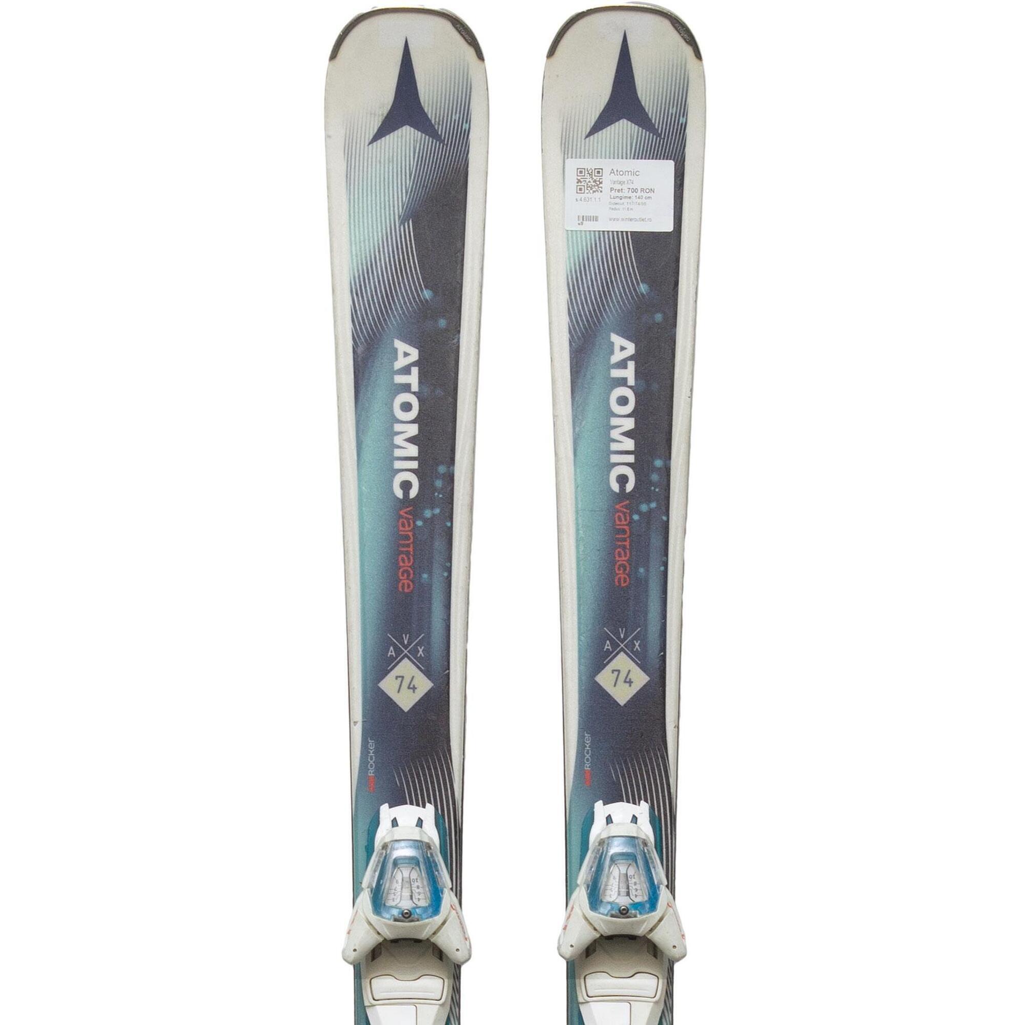 Używane narty - ATOMIC Vantage X74, 140 cm, stan bardzo dobry