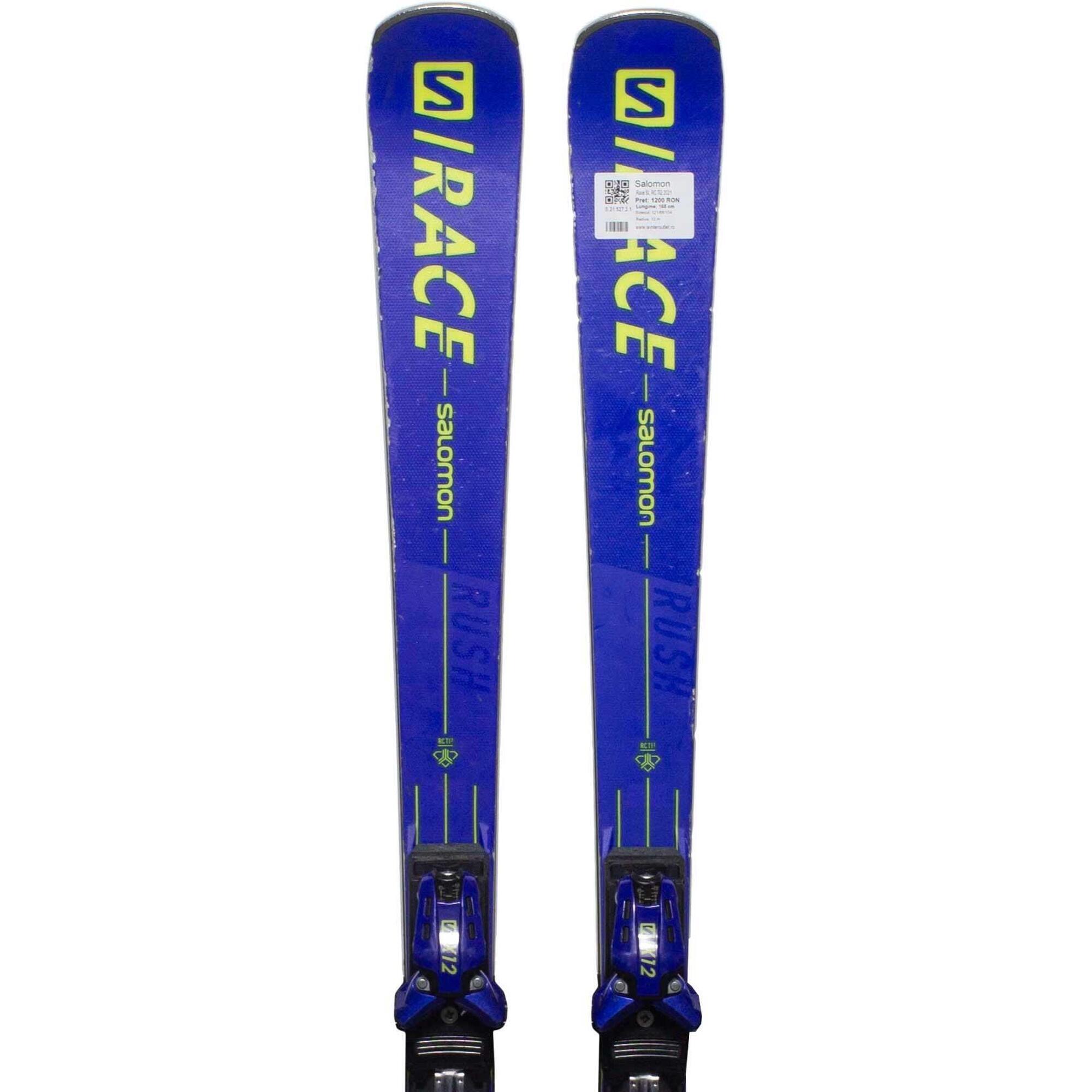 Używane narty - SALOMON Race SL RC Ti2 2021, 160 cm, stan dobry