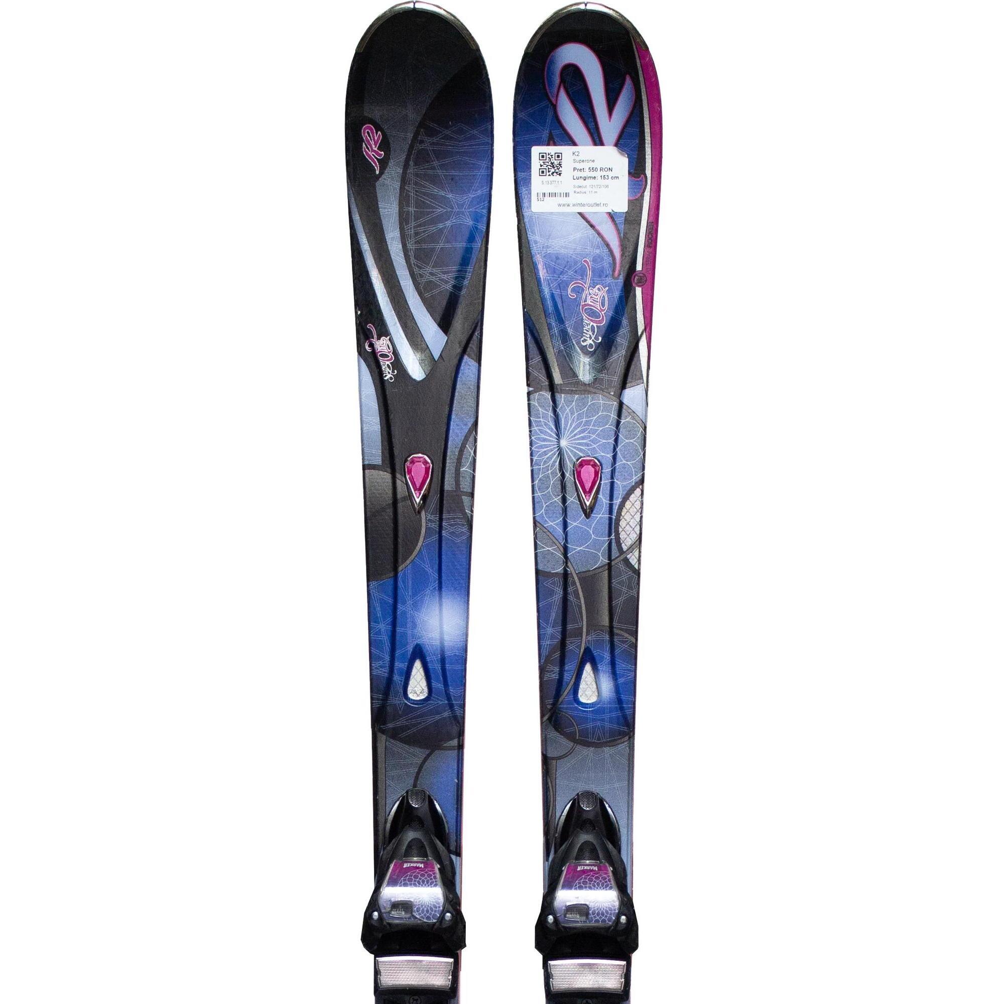 Używane narty - K2 Superone, 153 cm, stan dobry