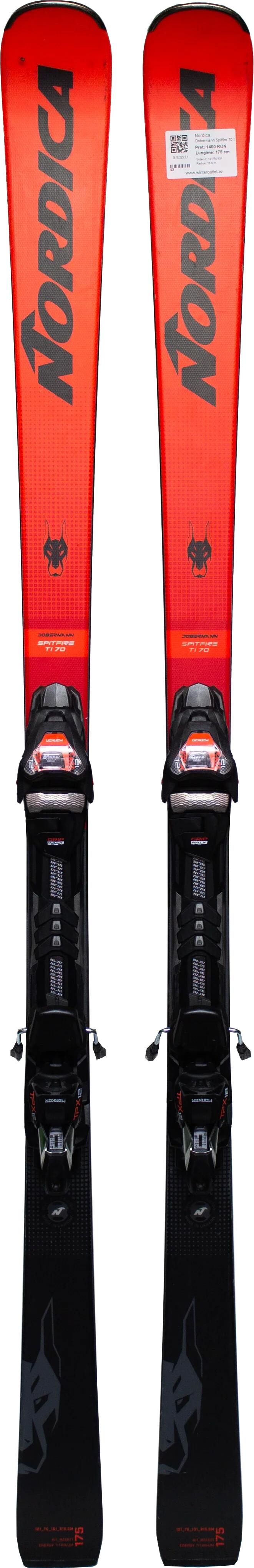 Skis d'occasion - NORDICA Dobermann Spitfire 70 TI 2023, 170 cm, Très bon état 3/5