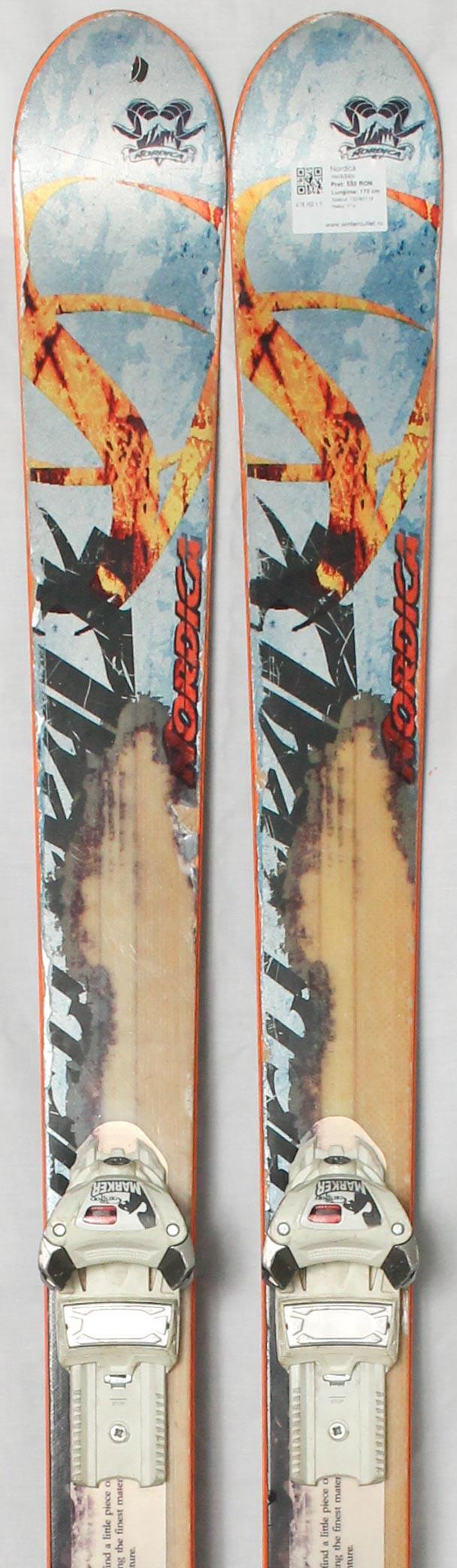 NORDICA Skis d'occasion - NORDICA Hell&Back, 178 cm, État satisfaisant