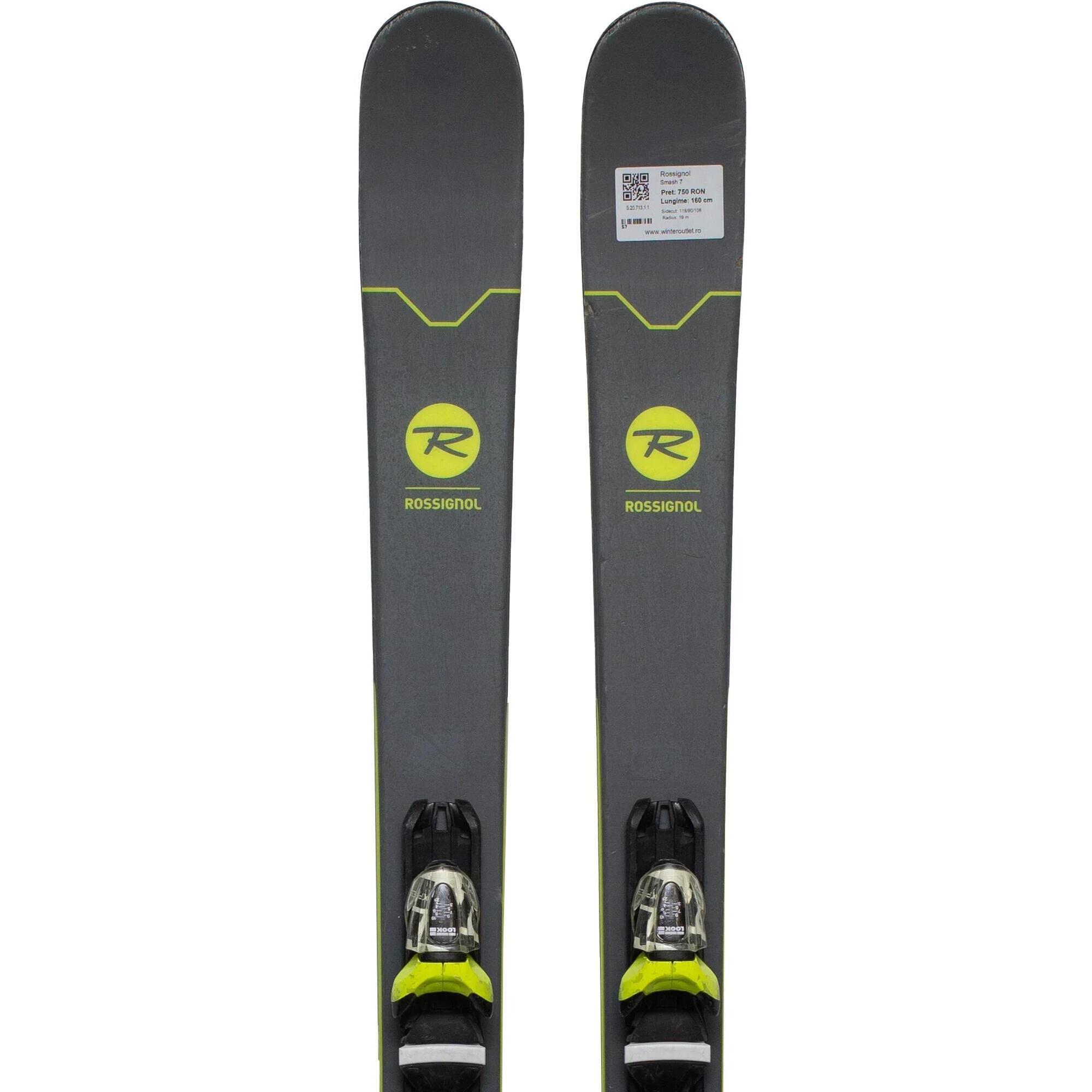 Używane narty - ROSSIGNOL Smash 7, 160 cm, stan zadowalający