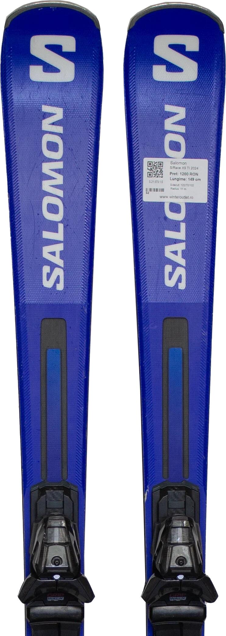 SALOMON Skis d'occasion - SALOMON S/Race X9 TI 2024, 163 cm, Très bon état