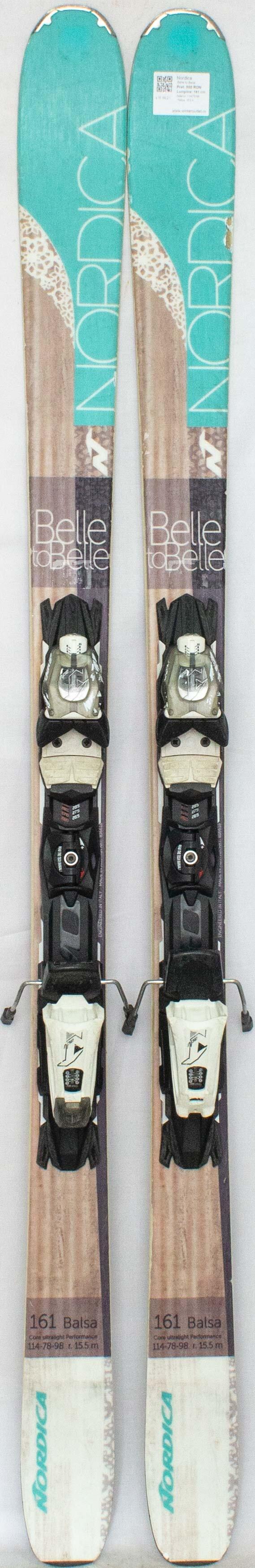 Skis d'occasion - NORDICA Belle to Belle, 161 cm, État satisfaisant 3/5