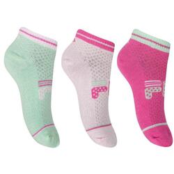 Fila lot de 3 chaussettes fille Quarter Lipstick mix 27-30