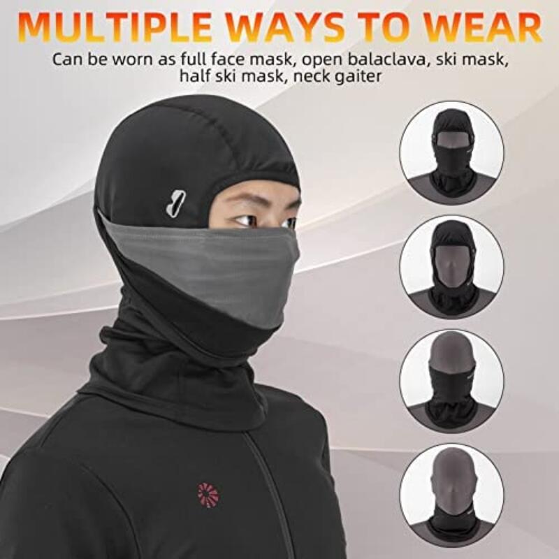 Cagoule intégral d'hiver pour cyclisme, ski et moto 5/7