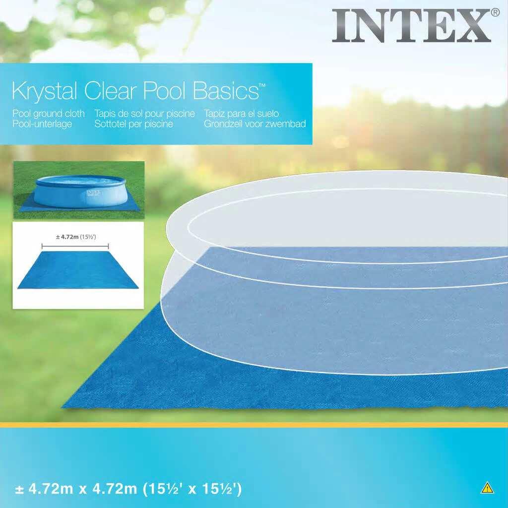 Intex Pano para chÃ£o de piscinas quadrado 472x472 cm 28048 5/5