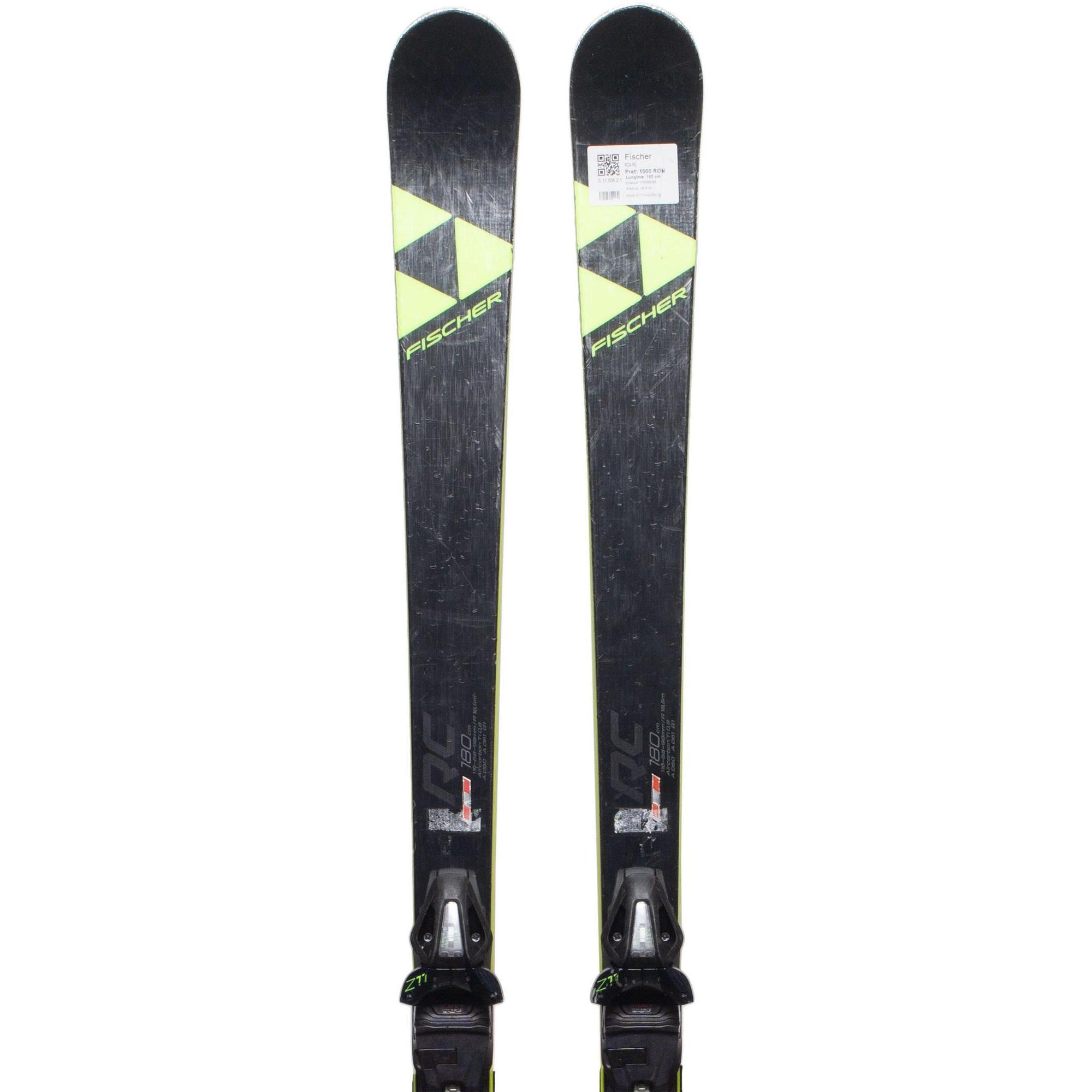 Używane narty - FISCHER RC4 RC, 180 cm, stan bardzo dobry