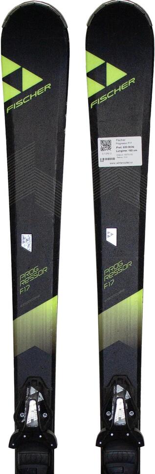 Używane narty - FISCHER Progressor F17, 160 cm, stan dobry