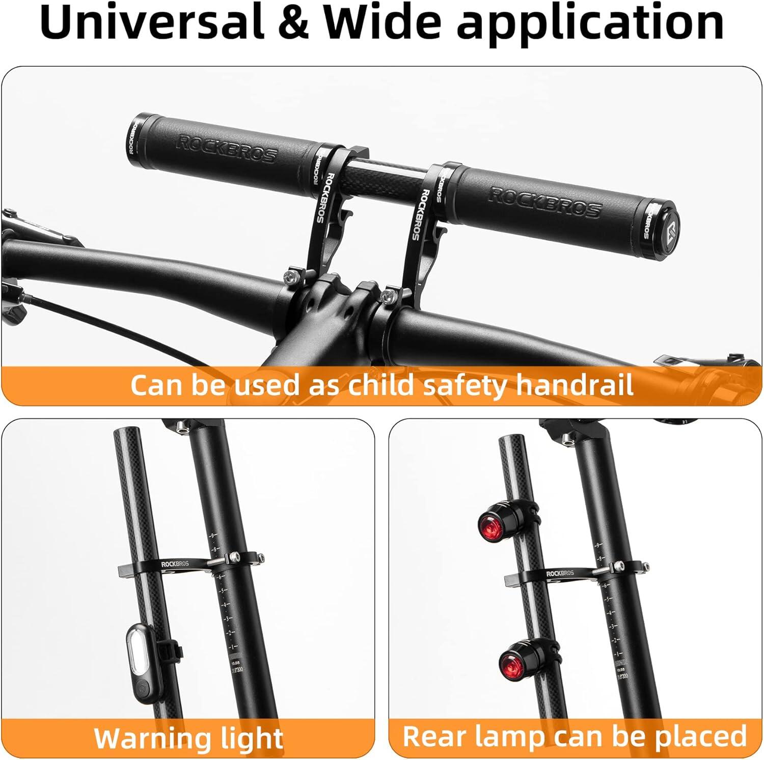 Extension de Guidon 25 cm pour Lampe, GPS et Téléphone 4/6