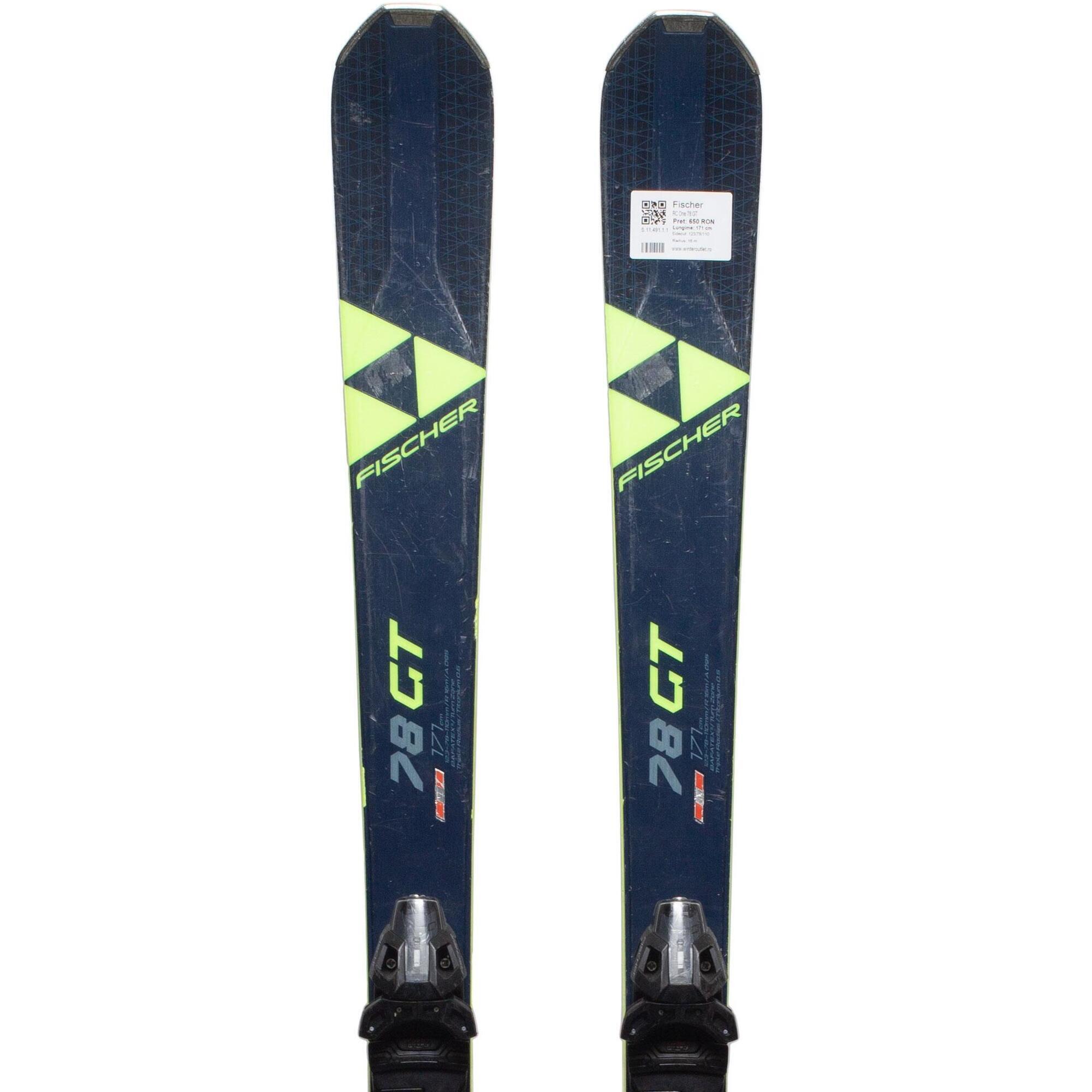 Używane narty - FISCHER RC One 78 GT, 178 cm, stan bardzo dobry