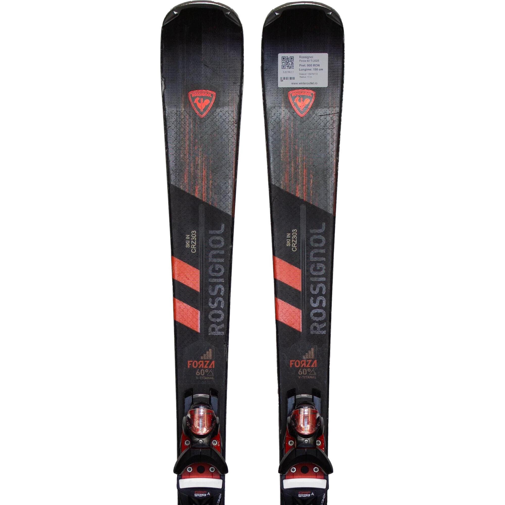 Second Life- Narty ROSSIGNOL Forza 60 Ti 2025, 156 cm, stan dobry