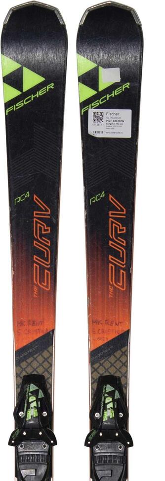 Second Life- Narty FISCHER RC4 THE CURV DTX, 164 cm, stan dobry