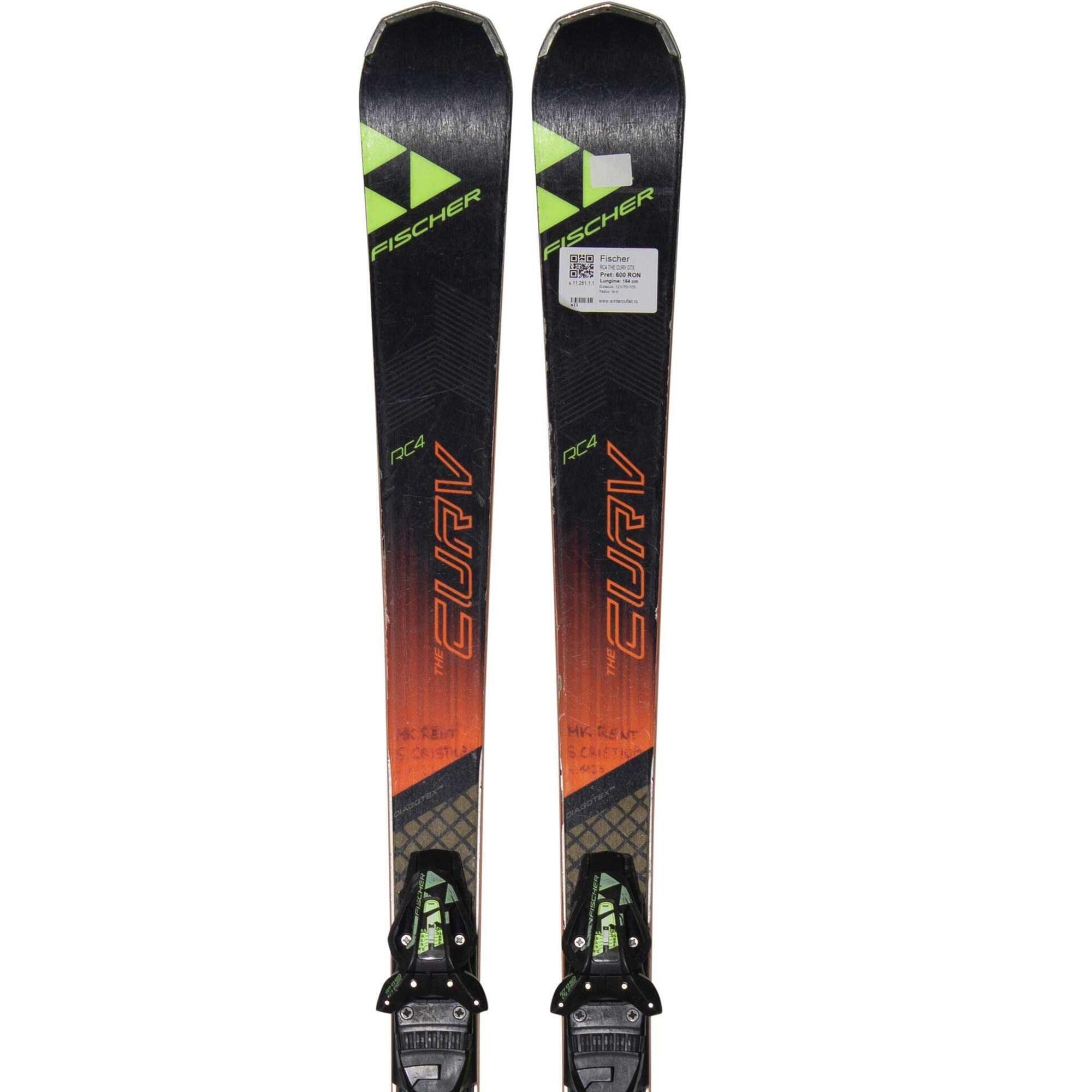 Second Life- Narty FISCHER RC4 THE CURV DTX, 164 cm, stan dobry