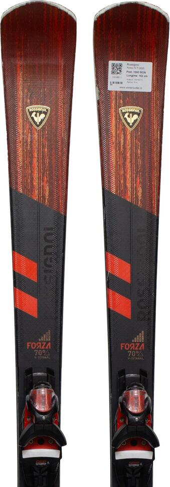 Second Life- Narty ROSSIGNOL Forza 70 TI 2025, 163 cm- Stan dobry