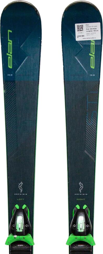 Używane narty - ELAN Amphibio STI 2023, 160 cm, stan dobry
