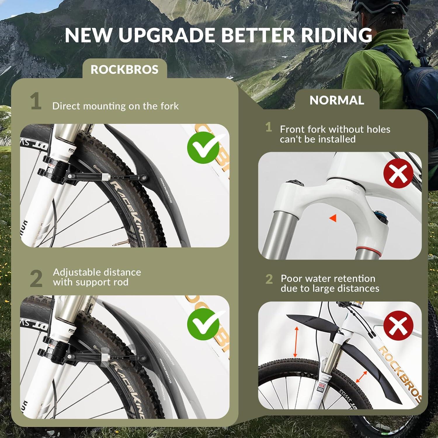 Parafango anteriore per mountain bike e city bike 4/7