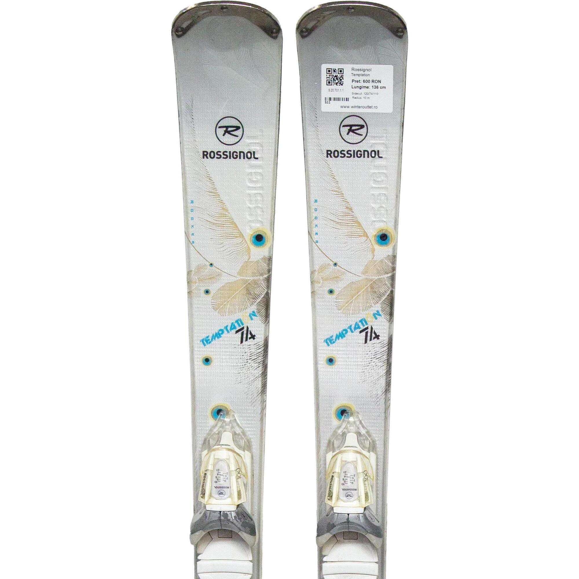 Second Life- Narty ROSSIGNOL Temptation, 136 cm- Stan bardzo dobry