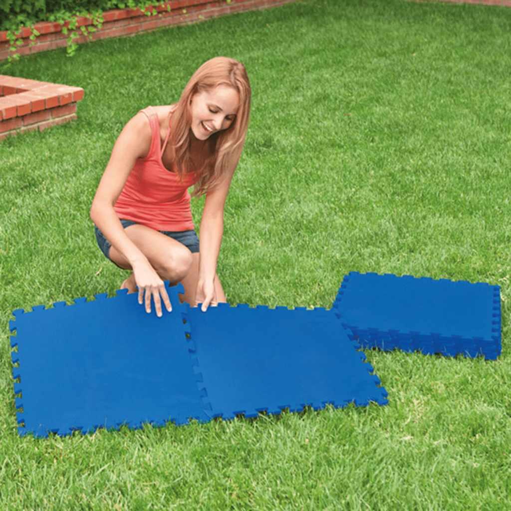 INTEX Zwembadbodembeschermers 8 st 50x50 cm blauw 3/5