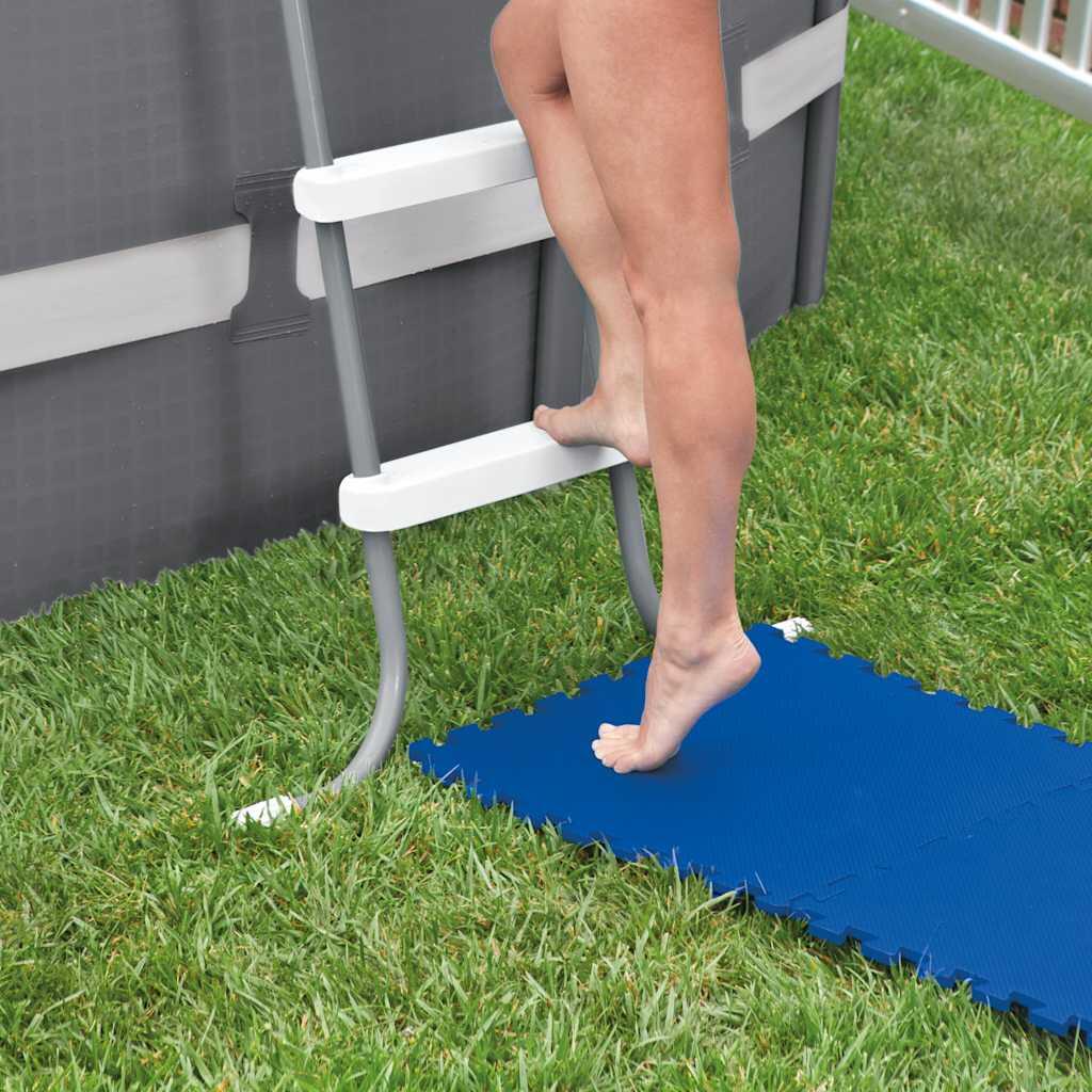 INTEX Zwembadbodembeschermers 8 st 50x50 cm blauw 4/5