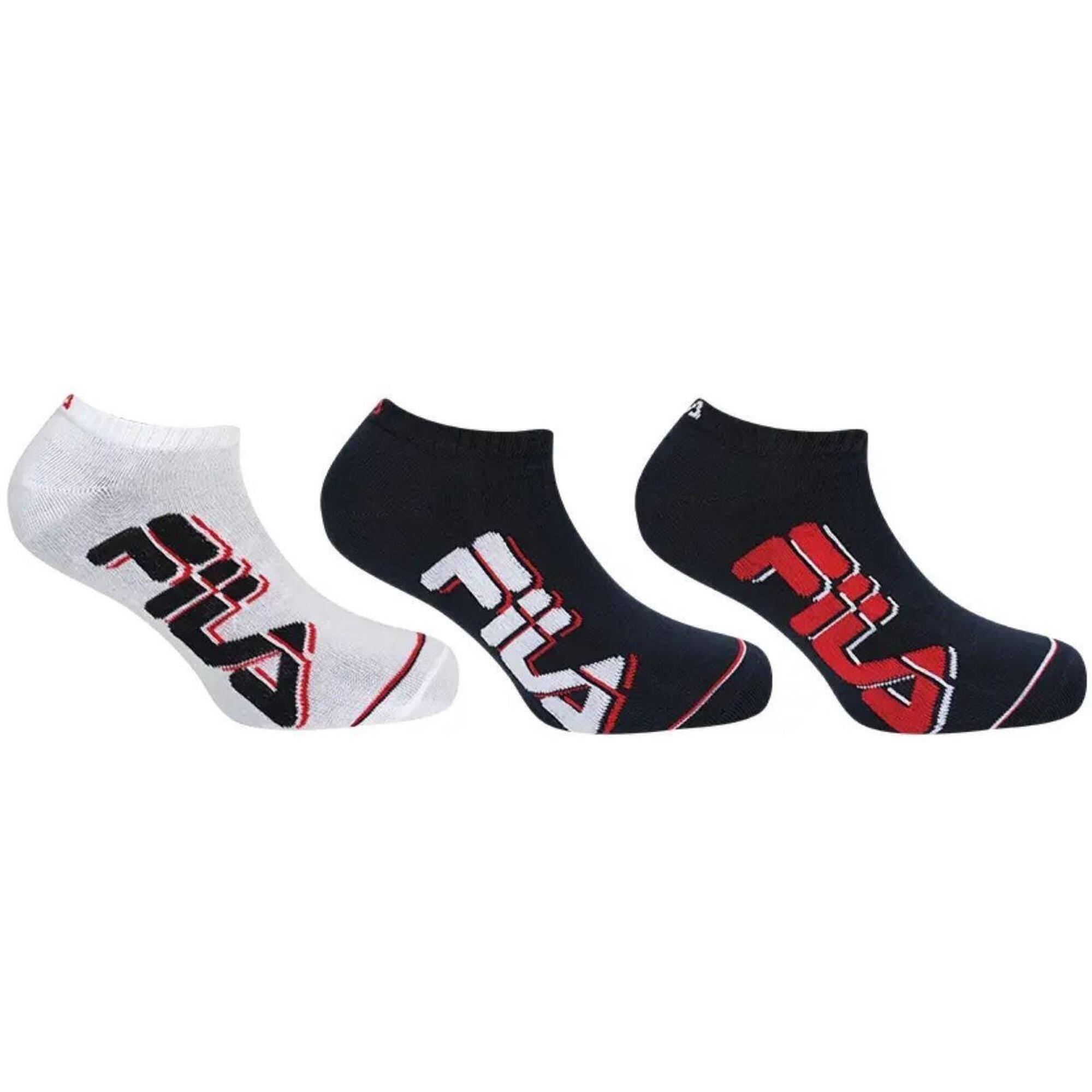 Fila 3-pack skarpet Sneaker biało-granatowe 39-42