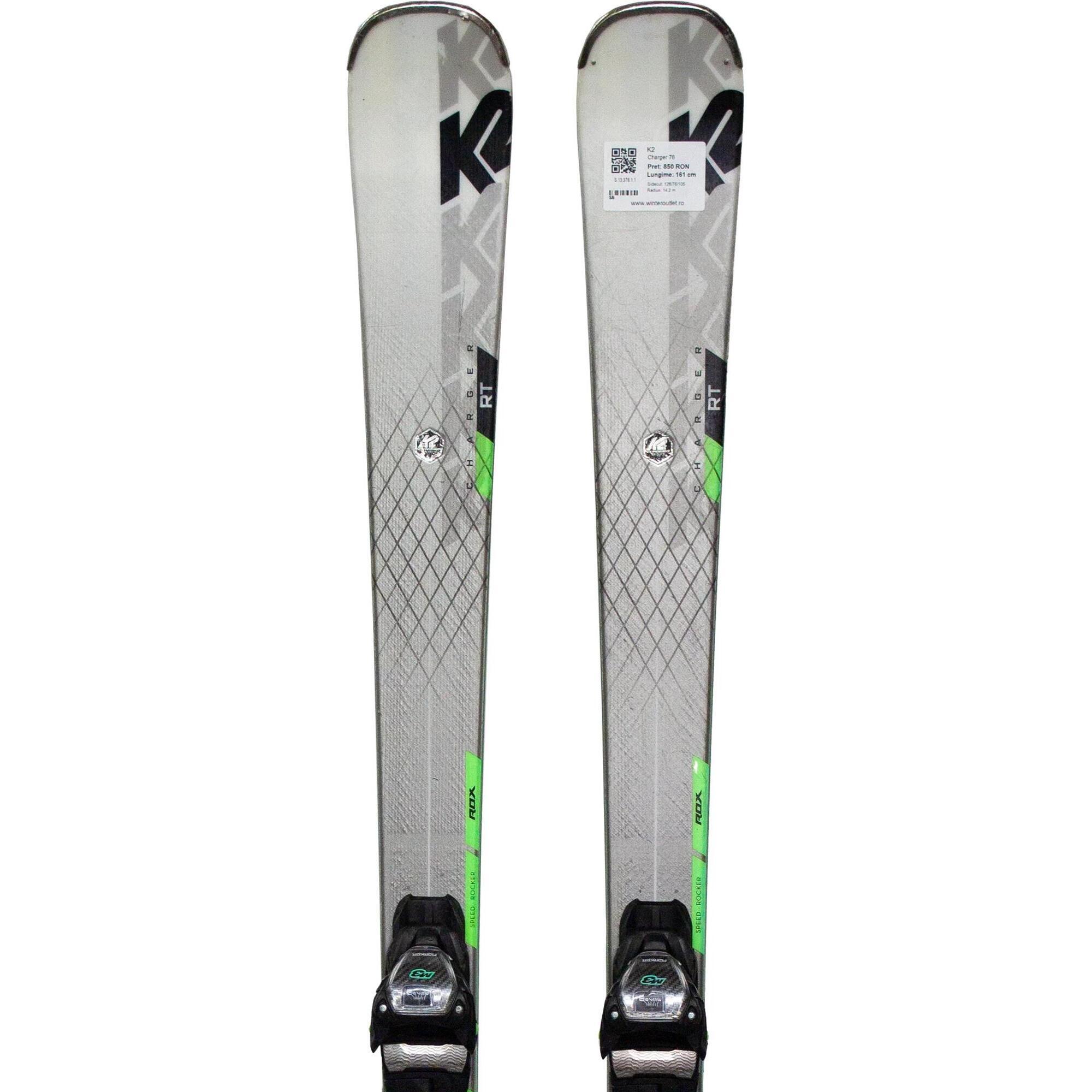 Używane narty - K2 Charger 76, 161 cm, stan bardzo dobry