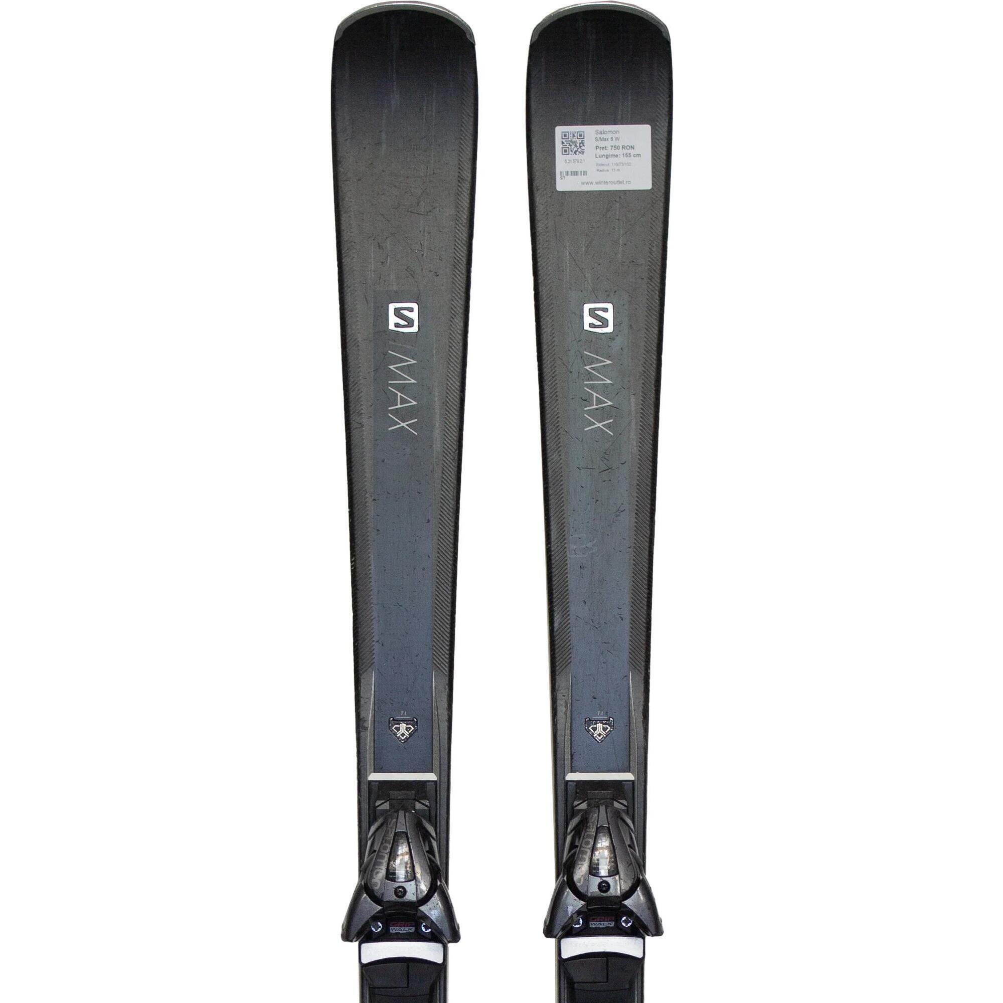 Second Life- Narty SALOMON S/Max 8 W, 160 cm, stan dobry