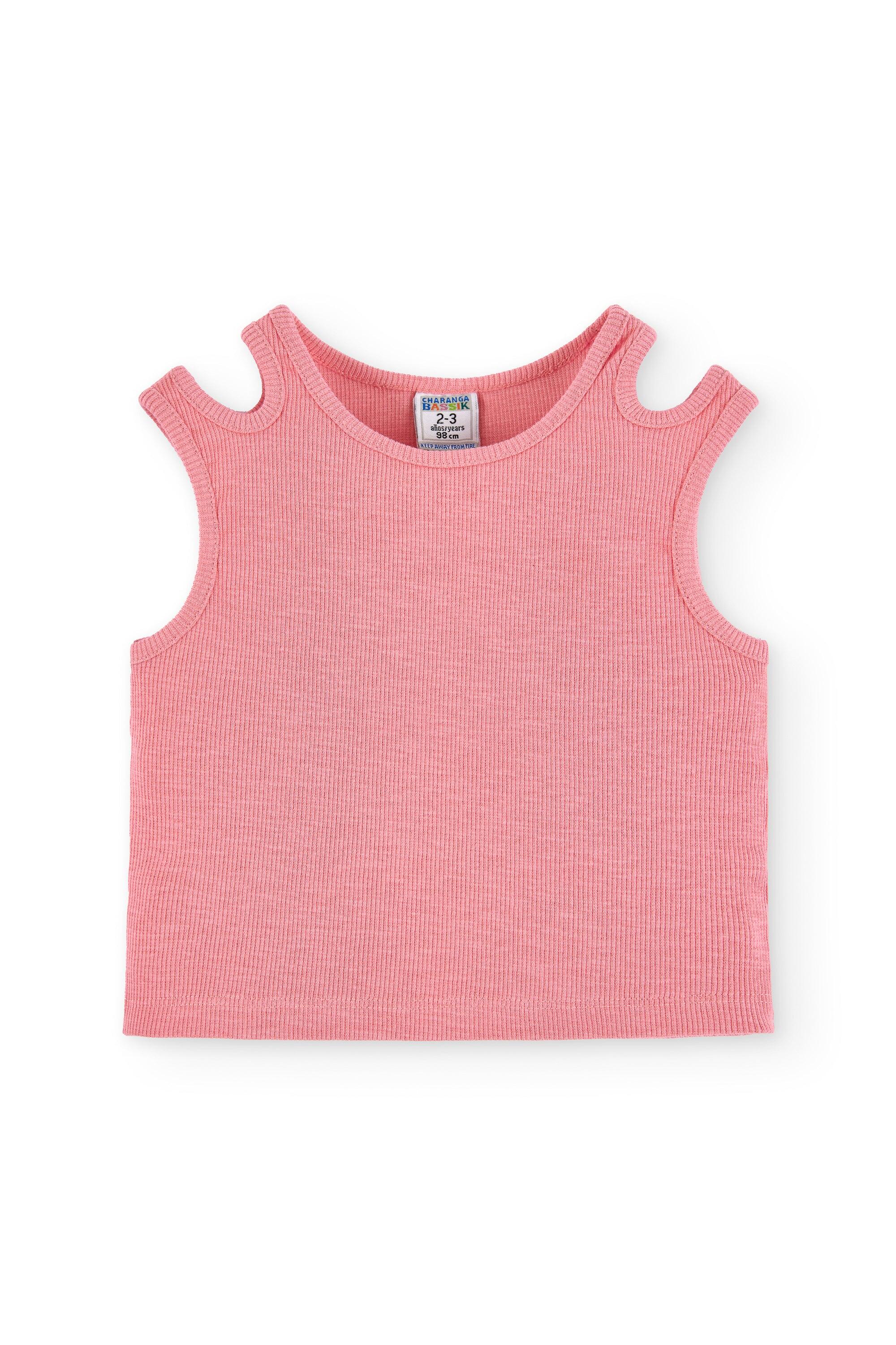 Camiseta de niña rosa 2/4