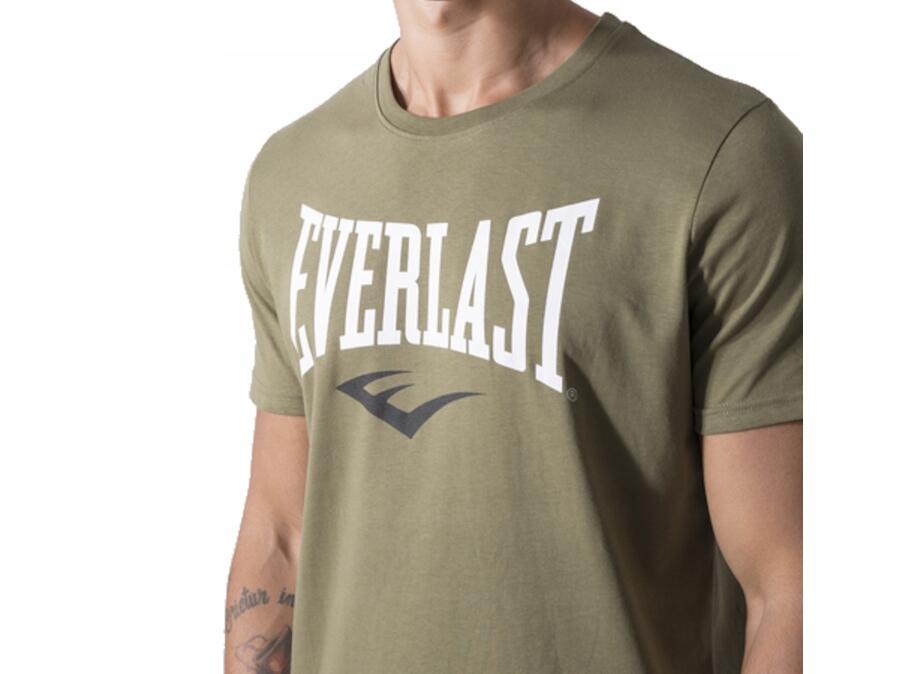 KOSZULKA męska EVERLAST 37M290J86-9700 t-shirt sportowa khaki bawełniana L 5/6