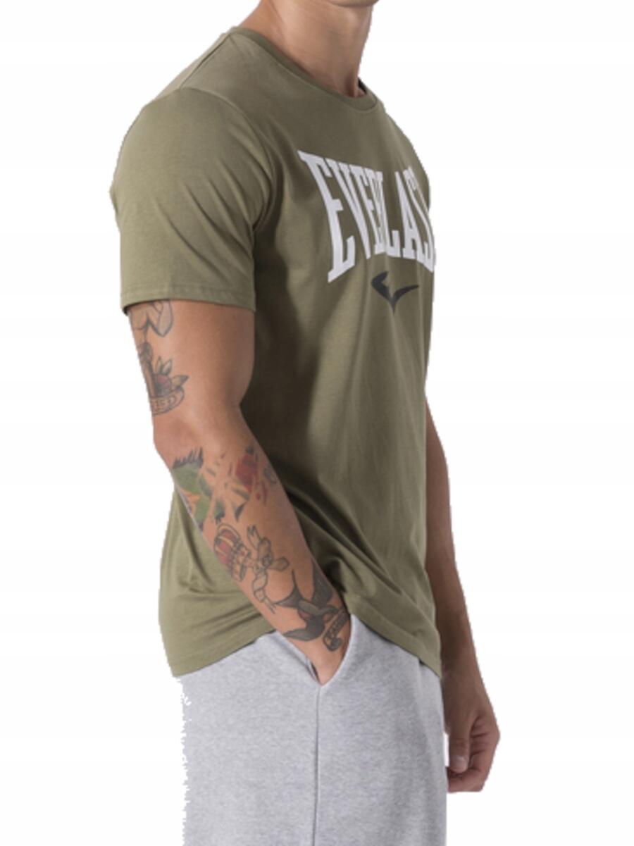 KOSZULKA męska EVERLAST 37M290J86-9700 t-shirt sportowa khaki bawełniana L 4/6
