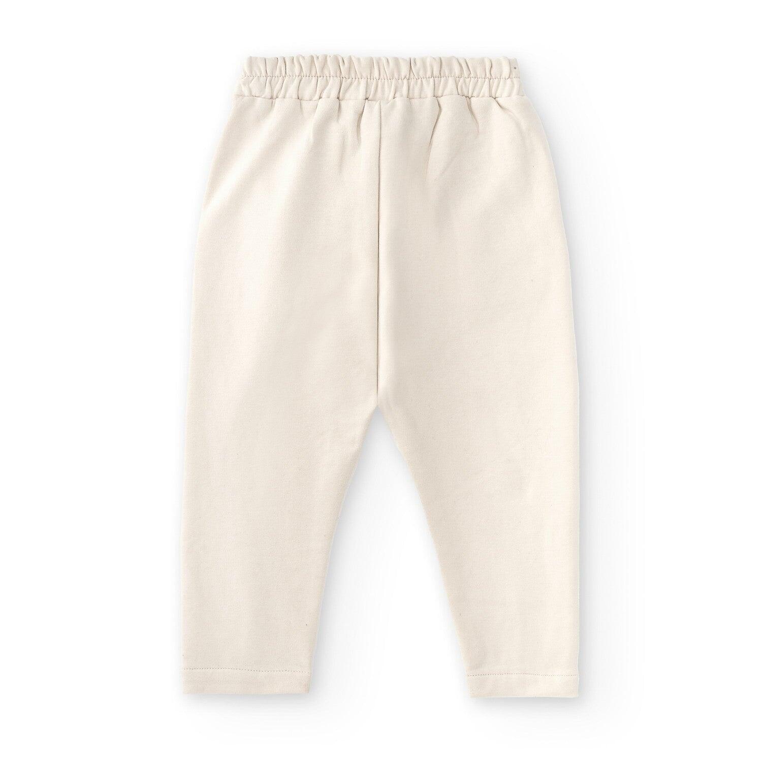 Pantalón de niña color piedra 3/4