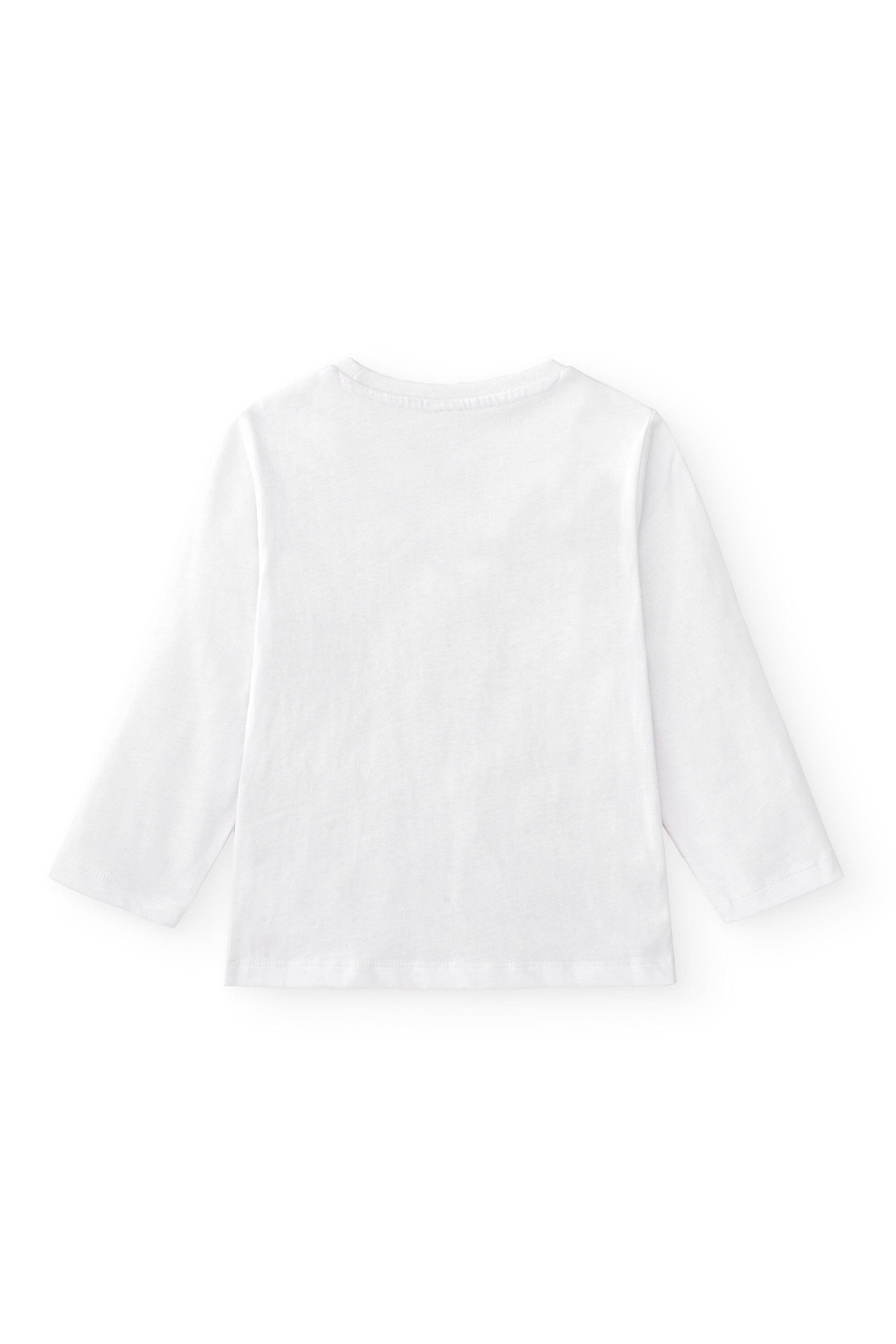 Camiseta branca infantil com 2/3