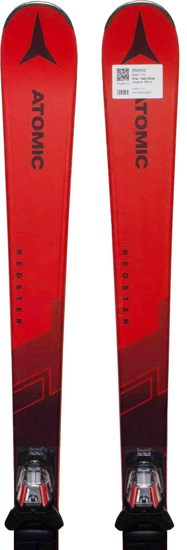 Ski Atomic Redster Ti + Fixations – Occasion Homme – Blanc – Taille 156-160 Cm
