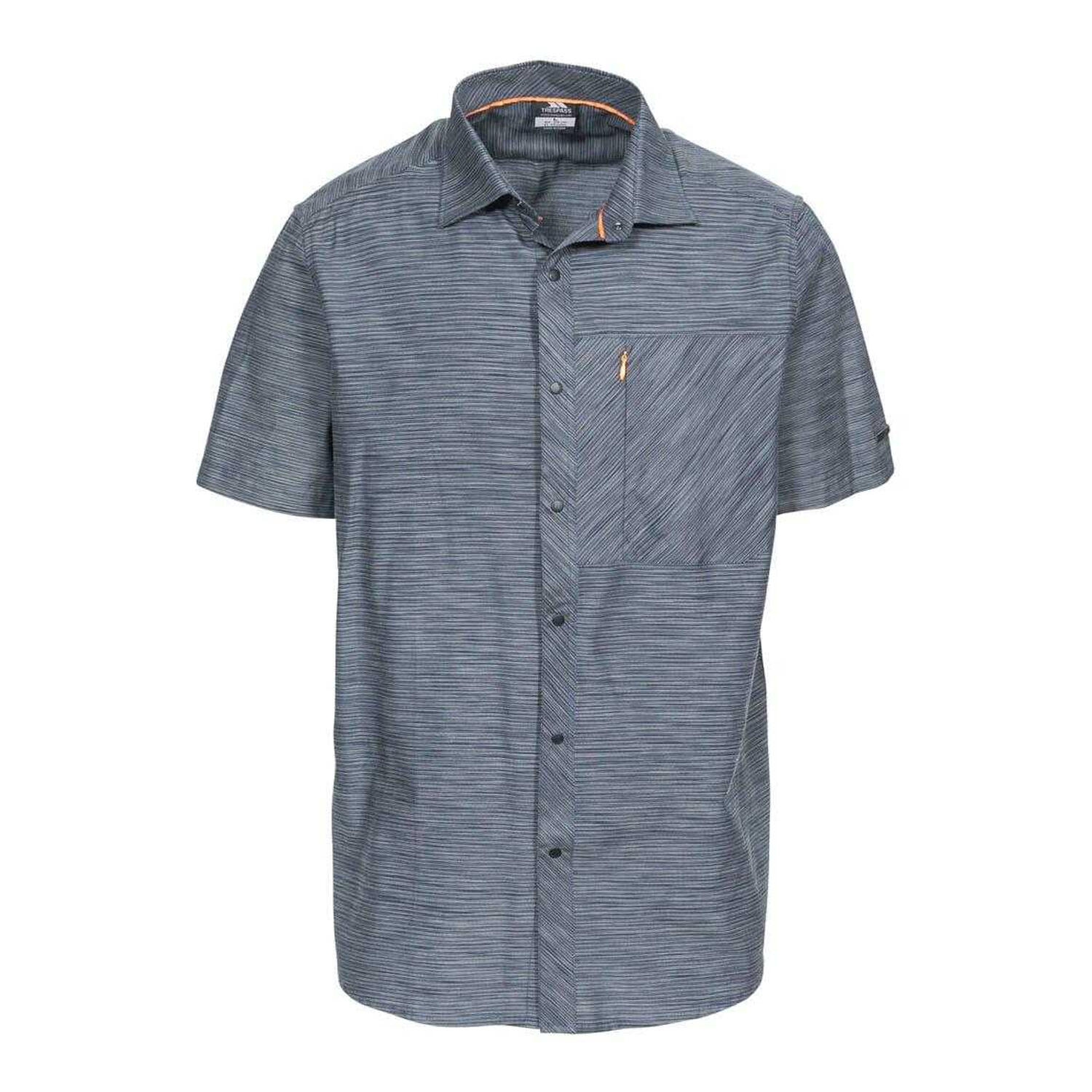 TRESPASS Camicia Uomo Trespass Matadi Grigio