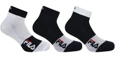 Fila sokken 3-pack quarter wit/navy 39-42