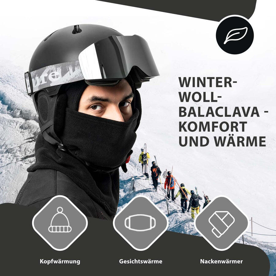 Balaclava de lã unissex para inverno ROCKBROS 2/6