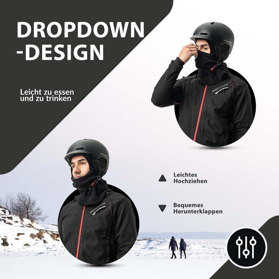 Balaclava de lã unissex para inverno ROCKBROS 5/6