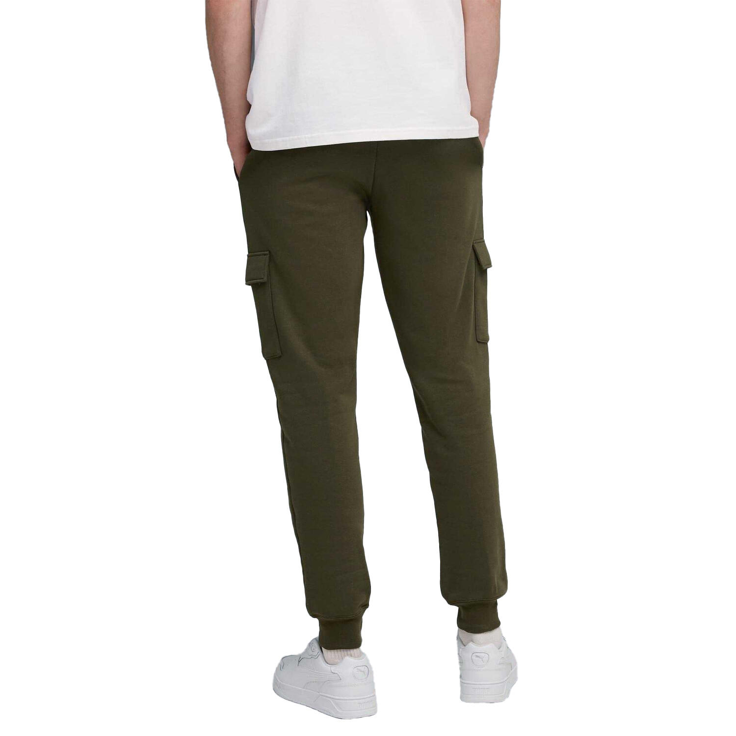Pantalon À Poches Motif/style Petit Logo Homme (Olive) 2/2