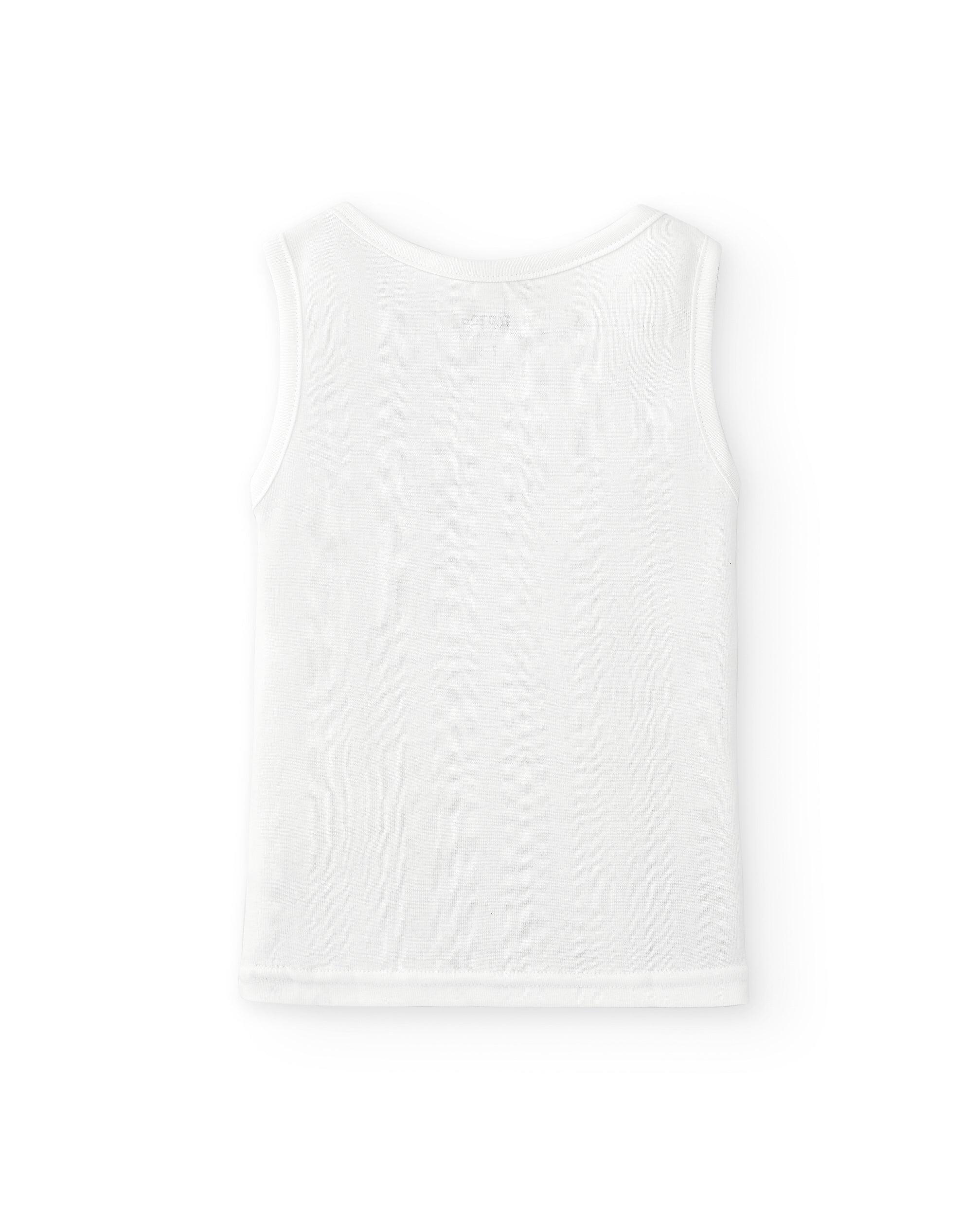 Camiseta interior de sisa niño algodón orgánico 3/4