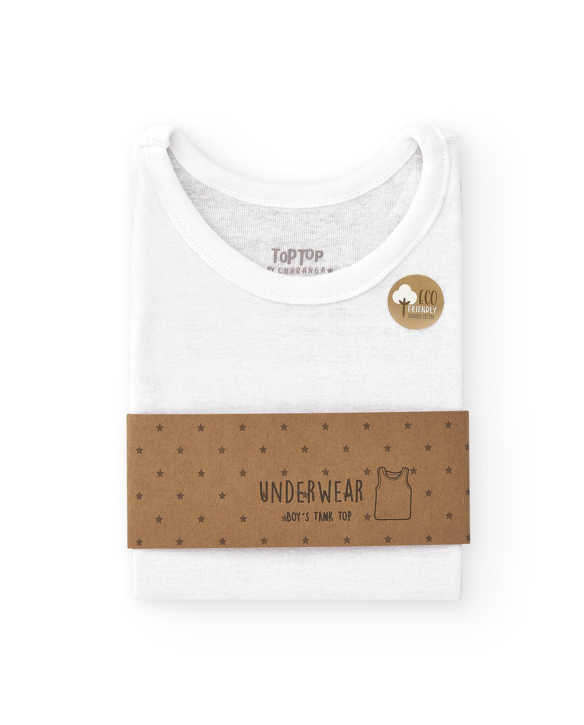 Camiseta interior de sisa niño algodón orgánico 4/4