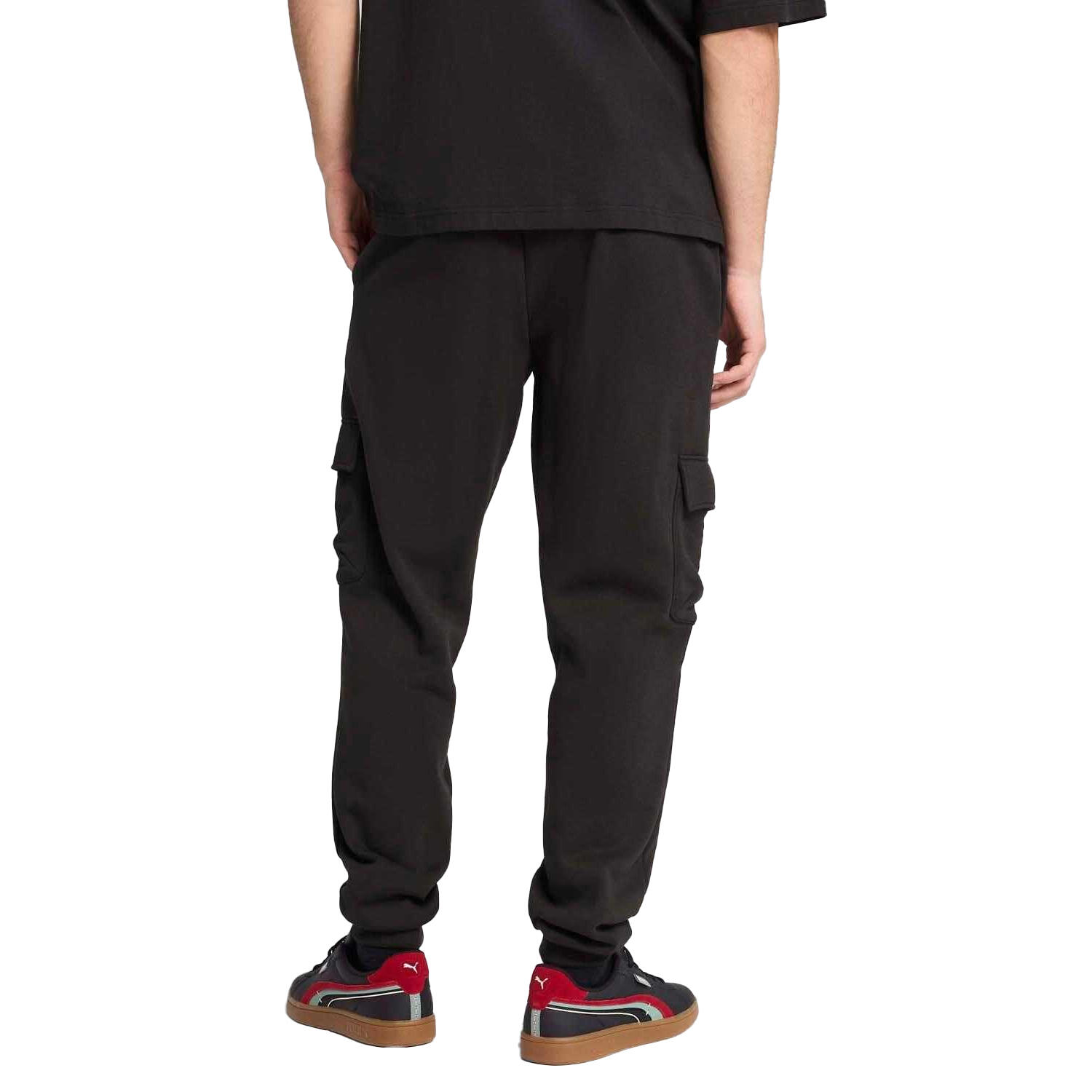 Pantalon À Poches Motif/style Petit Logo Homme (Noir) 4/4