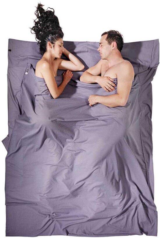 Travelsheet Double InsectShield Cotone Egiziano Grigio 2/3