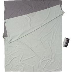 Drap de Sac Double Coton Gris/Bleu