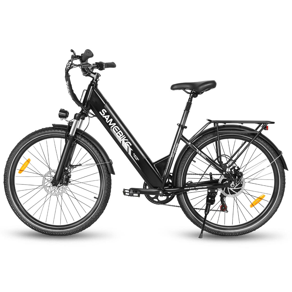 Bicicleta elétrica urbana SAMEBIKE RS-A01 Pro-T de 26" com bateria de 36V e 15AH 3/7