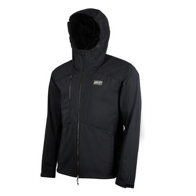 Softshell - jas met capuchon - outdoor - heren - p-rock - zwart